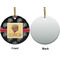 Movie Theater Ceramic Flat Ornament - Circle Front & Back (APPROVAL)