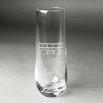 Movie Theater Champagne Flute - Stemless Engraved (Personalized)