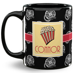 Movie Theater 11 Oz Coffee Mug - Black (Personalized)