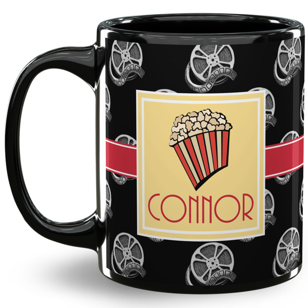 Custom Movie Theater 11 Oz Coffee Mug - Black (Personalized)