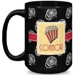 Movie Theater 15 Oz Coffee Mug - Black (Personalized)