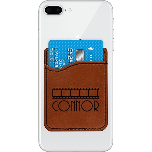 Custom Movie Theater Leatherette Phone Wallet (Personalized)