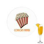 Movie Theater Printed Drink Topper - 2.15" (Personalized)