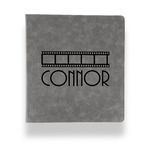 Movie Theater Leather Binder - 1" - Grey (Personalized)