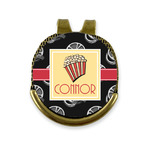 Movie Theater Golf Ball Marker - Hat Clip - Gold