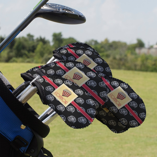 Custom Movie Theater Golf Club Iron Cover - Set of 9 (Personalized)