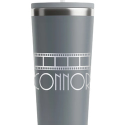 Movie Theater RTIC Everyday Tumbler with Straw - 28oz - Grey - Double-Sided (Personalized)