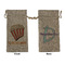 Movie Theater Large Burlap Gift Bags - Front & Back