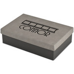 Movie Theater Large Gift Box w/ Engraved Leather Lid (Personalized)