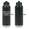 Movie Theater Laser Engraved Water Bottles - Front Engraving - Front & Back View