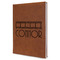 Movie Theater Leather Sketchbook - Large - Double Sided - Angled View