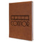 Movie Theater Leather Sketchbook - Large - Single Sided - Angled View