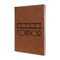 Movie Theater Leather Sketchbook - Small - Double Sided - Angled View