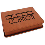 Movie Theater Leatherette 4-Piece Wine Tool Set (Personalized)