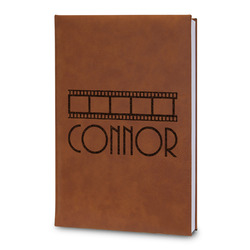Movie Theater Leatherette Journal - Large - Double Sided (Personalized)