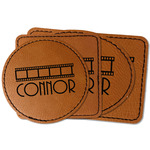 Movie Theater Faux Leather Iron On Patch (Personalized)