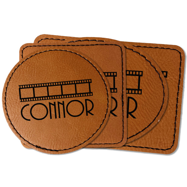 Custom Movie Theater Faux Leather Iron On Patch (Personalized)