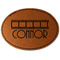 Movie Theater Leatherette Patches - Oval