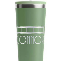 Movie Theater RTIC Everyday Tumbler with Straw - 28oz - Light Green - Double-Sided (Personalized)