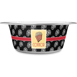 Movie Theater Stainless Steel Dog Bowl (Personalized)