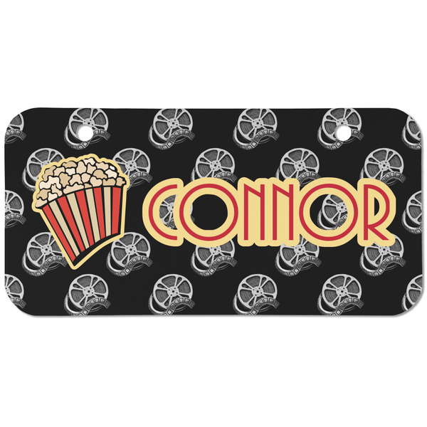 Custom Movie Theater Mini/Bicycle License Plate (2 Holes) (Personalized)