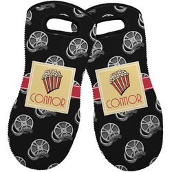 Movie Theater Neoprene Oven Mitts - Set of 2 w/ Name or Text