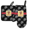 Movie Theater Neoprene Oven Mitt and Pot Holder Set - Left