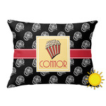 Movie Theater Outdoor Throw Pillow (Rectangular) w/ Name or Text