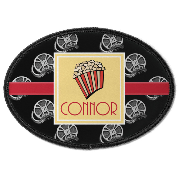 Custom Movie Theater Iron On Oval Patch w/ Name or Text