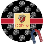 Movie Theater Round Fridge Magnet (Personalized)