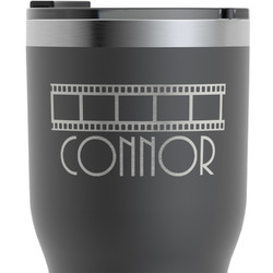 Movie Theater RTIC Tumbler - Black - Engraved Front & Back (Personalized)