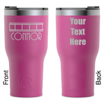 Movie Theater RTIC Tumbler - Magenta - Laser Engraved - Double-Sided (Personalized)