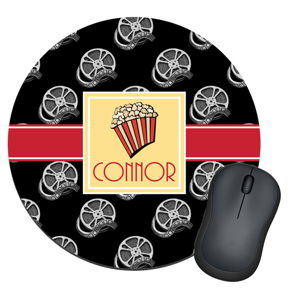 Custom Movie Theater Round Mouse Pad (Personalized)