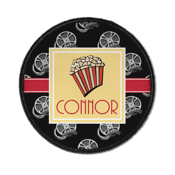 Custom Movie Theater Iron On Round Patch w/ Name or Text