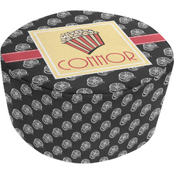 Movie Theater Round Pouf Ottoman (Personalized)