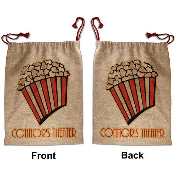 Custom Movie Theater Santa Sack - Front & Back (Personalized)