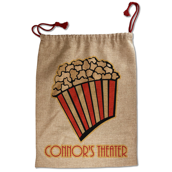 Custom Movie Theater Santa Sack - Front (Personalized)