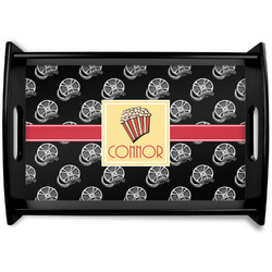Movie Theater Black Wooden Tray - Small w/ Name or Text