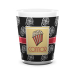 Movie Theater Ceramic Shot Glass - 1.5 oz - White - Single (Personalized)