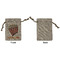 Movie Theater Small Burlap Gift Bag - Front Approval