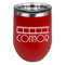 Movie Theater Stainless Wine Tumblers - Red - Double Sided - Front