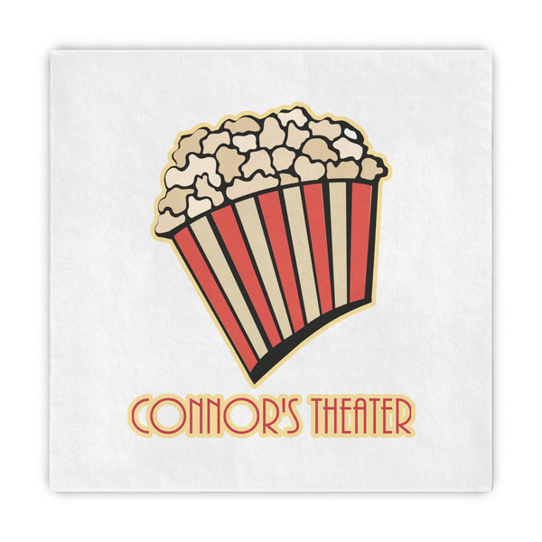 Custom Movie Theater Decorative Paper Napkins (Personalized)