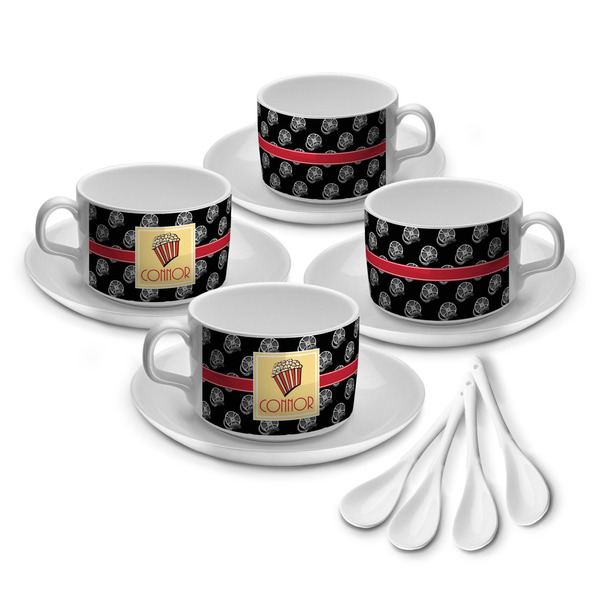 Custom Movie Theater Tea Cup - Set of 4 (Personalized)