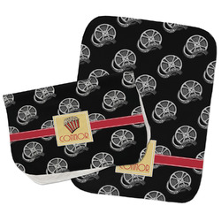 Movie Theater Burp Cloths - Fleece - Set of 2 w/ Name or Text