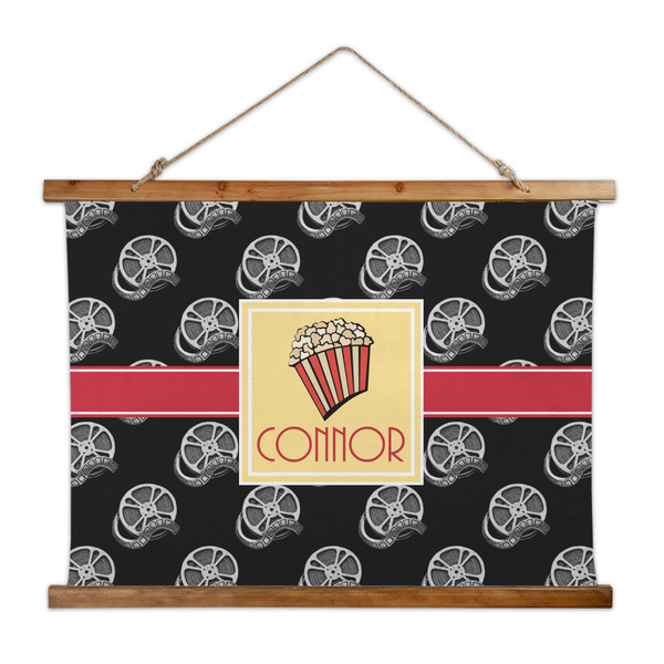 Custom Movie Theater Wall Hanging Tapestry - Wide (Personalized)