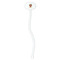 Movie Theater White Plastic 7" Stir Stick - Oval - Single Stick