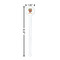 Movie Theater White Plastic 7" Stir Stick - Round - Dimensions