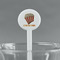 Movie Theater White Plastic 7" Stir Stick - Round - Main