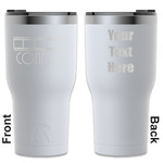 Movie Theater RTIC Tumbler - White - Engraved Front & Back (Personalized)