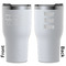 Movie Theater White RTIC Tumbler - Front and Back